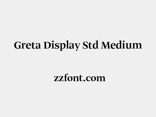 Greta Display Std Medium