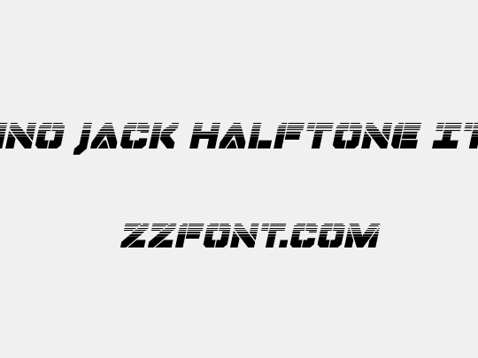 Domino Jack Halftone Italic