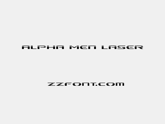 Alpha Men Laser