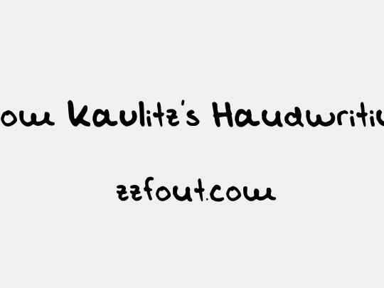 Tom Kaulitz's Handwriting