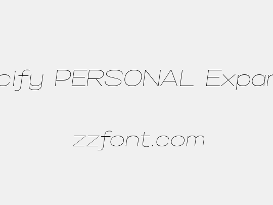 Specify PERSONAL Expanded
