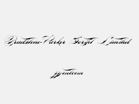 Bradstone-Parker Script Limited Free Version