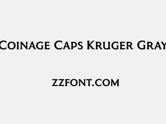Coinage Caps Kruger Gray