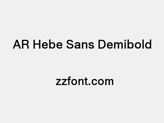 AR Hebe Sans Demibold