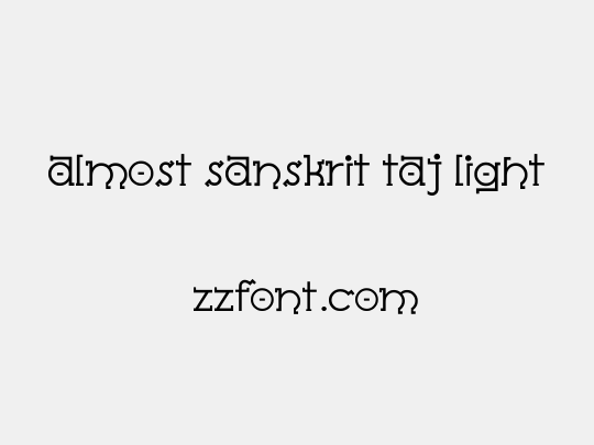 Almost Sanskrit Taj Light