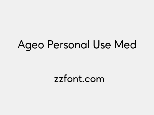 Ageo Personal Use Med