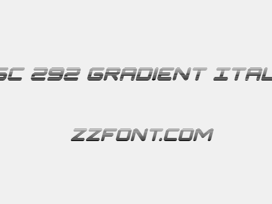 NGC 292 Gradient Italic