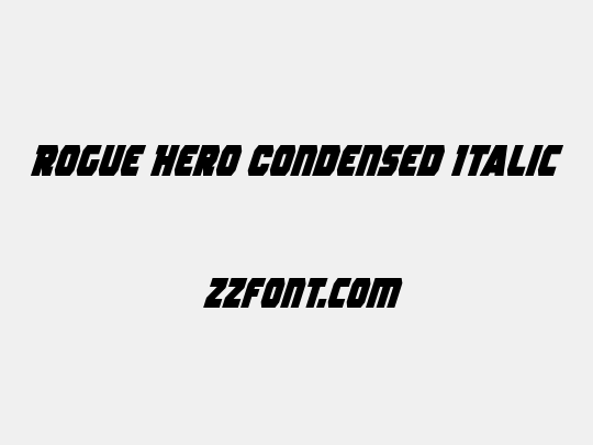 Rogue Hero Condensed Italic