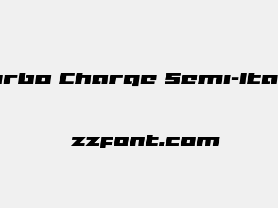 Turbo Charge Semi-Italic