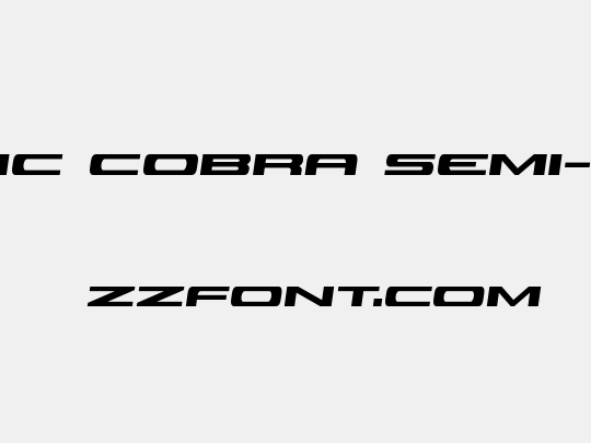 Classic Cobra Semi-Italic