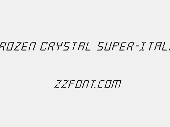 Frozen Crystal Super-Italic