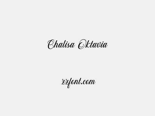 Chalisa Oktavia