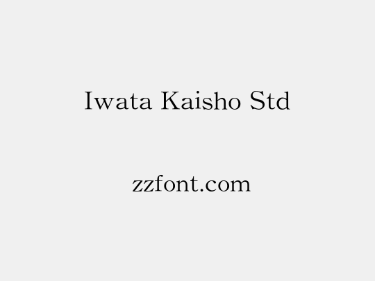 Iwata Kaisho Std