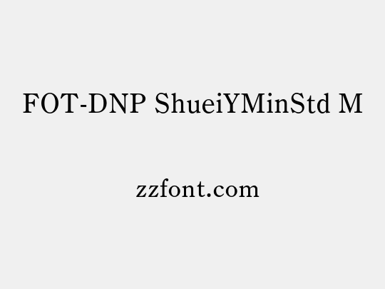 FOT-DNP ShueiYMinStd M