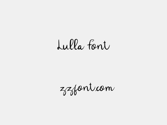 Lulla Font