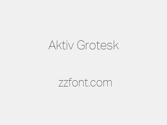 Aktiv Grotesk