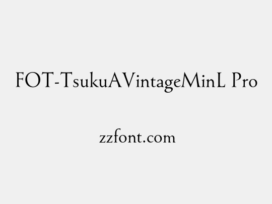 FOT-TsukuAVintageMinL Pro
