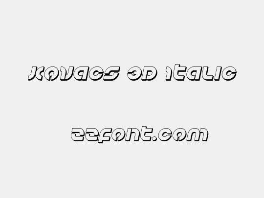 Kovacs 3D Italic