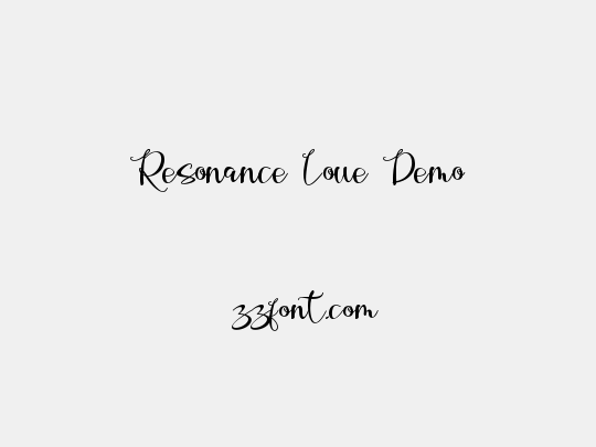 Resonance Love Demo