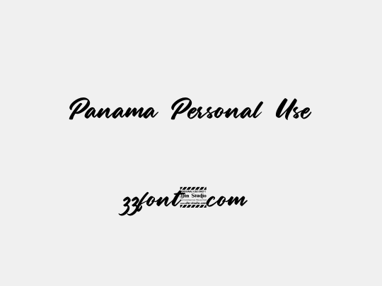 Panama Personal Use