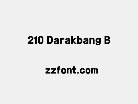 210 Darakbang B