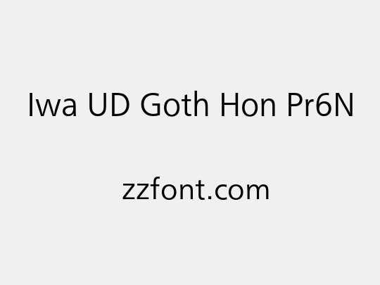 Iwa UD Goth Hon Pr6N