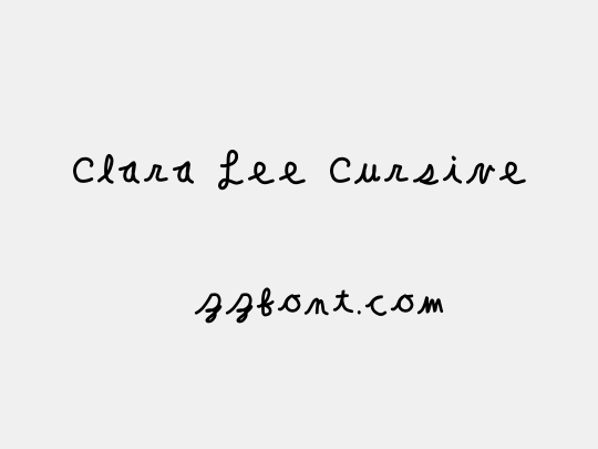 Clara Lee Cursive