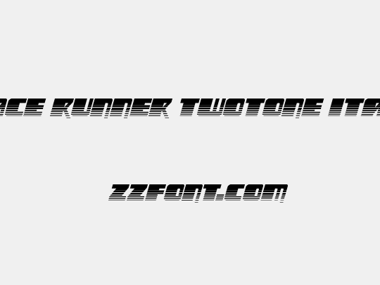 Space Runner Twotone Italic