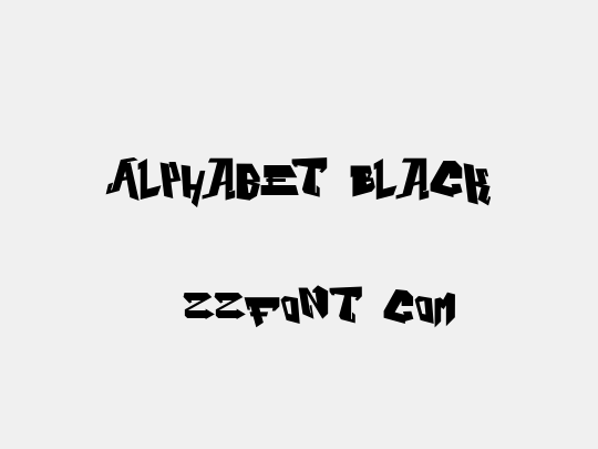 Alphabet Black
