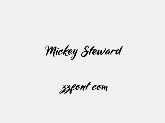  Mickey Steward
