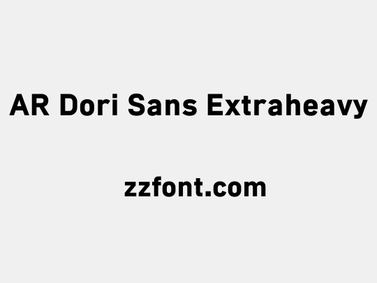 AR Dori Sans Extraheavy
