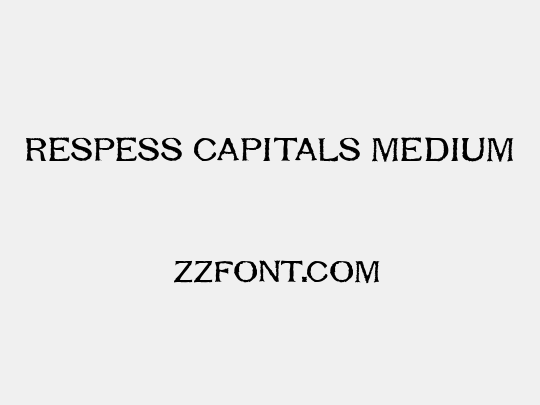Respess Capitals Medium