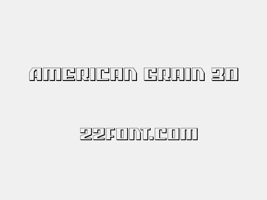 American Grain 3D