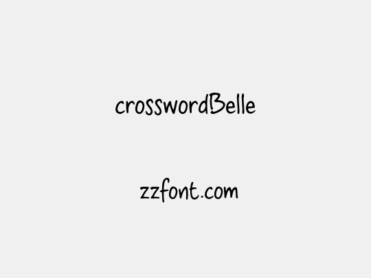 crosswordBelle