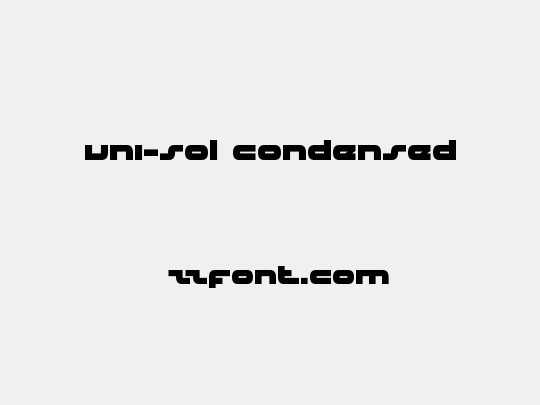uni-sol condensed