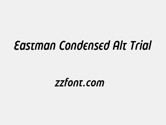 Eastman Condensed Alt Trial