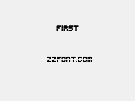 First