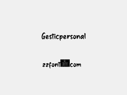 Gesticpersonal