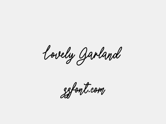 Lovely Garland