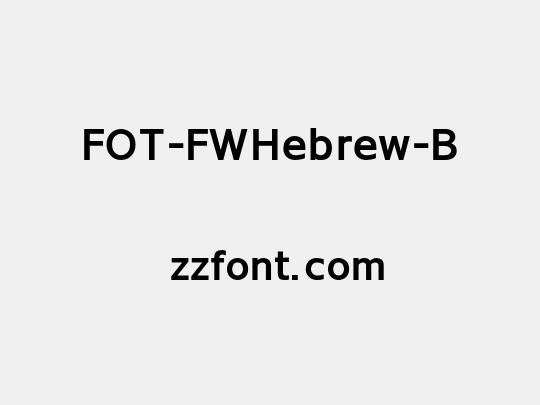 FOT-FWHebrew-B