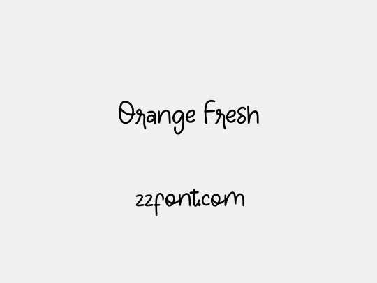 Orange Fresh