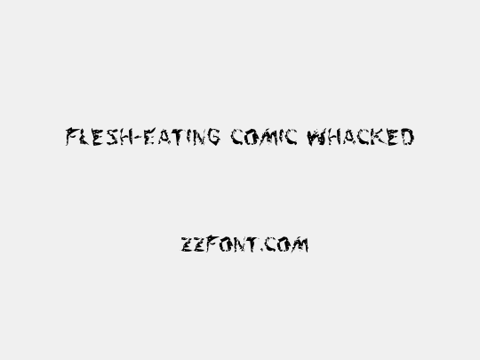 Flesh-Eating Comic Whacked
