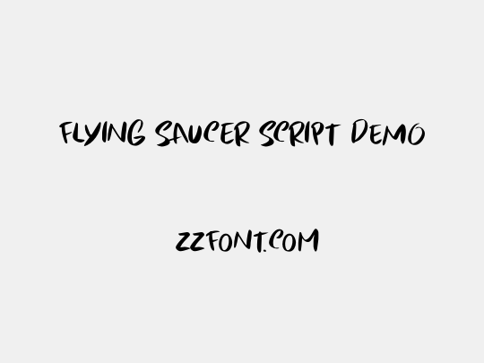 Flying Saucer Script DEMO