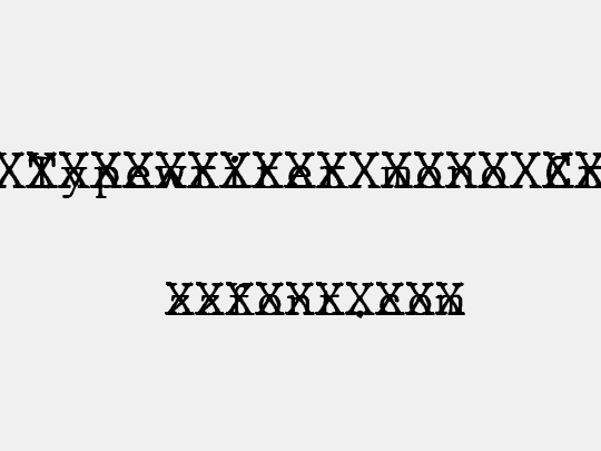 JMH Typewriter mono Cross