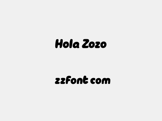 Hola Zozo