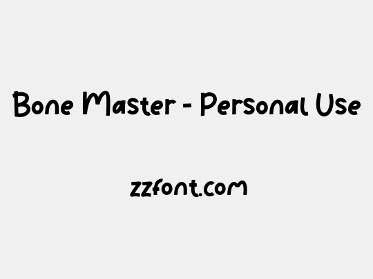 Bone Master - Personal Use