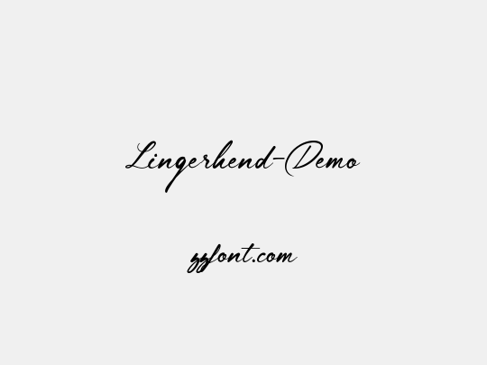 Lingerhend-Demo