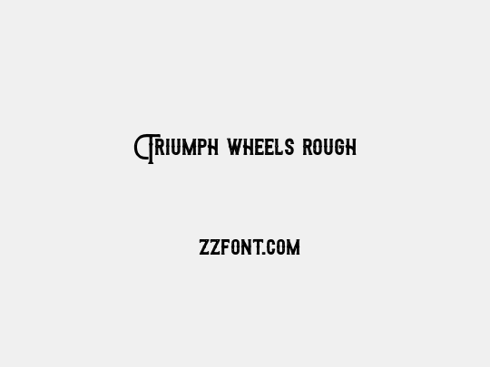 Triumph wheels rough