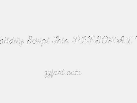 Validity Script Thin PERSONAL U
