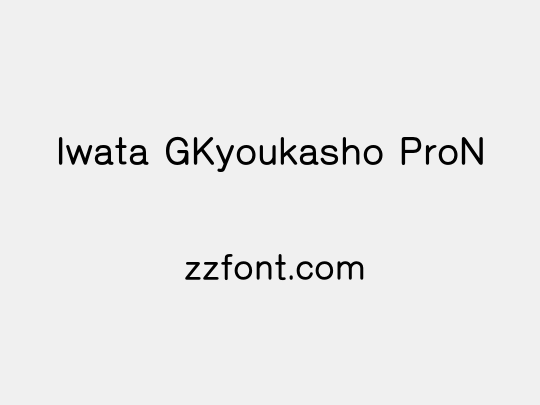 Iwata GKyoukasho ProN